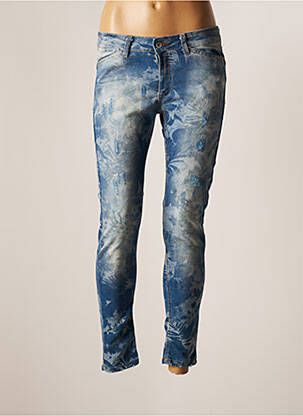 Pantalon slim bleu DE ANGELIS femme
