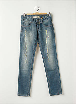 Jeans coupe slim bleu GET INFECTED femme