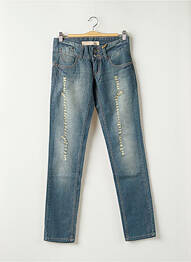 Jeans coupe slim bleu GET INFECTED femme