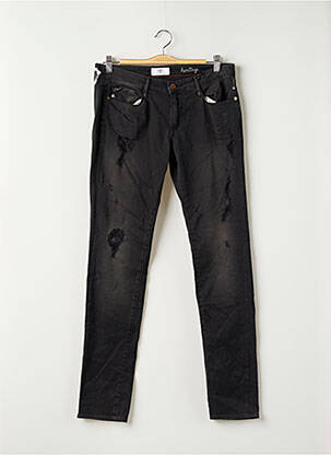 Jeans coupe slim noir LE TEMPS DES CERISES femme