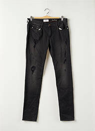Jeans coupe slim noir LE TEMPS DES CERISES femme