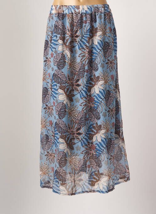 Jupe longue bleu BELLITA femme