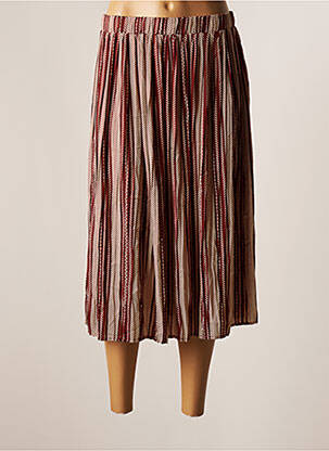 Jupe mi-longue marron VILA femme