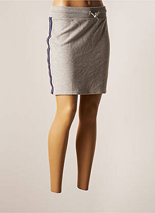 Jupe courte gris SUPERDRY femme