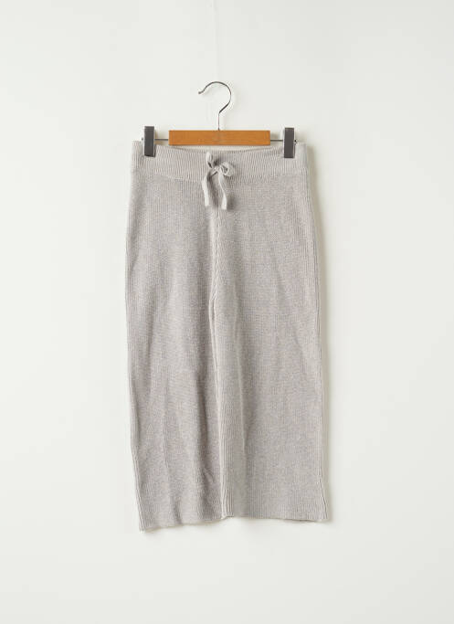 Pantalon large gris MANGO pour fille
