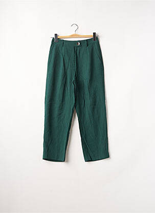 Pantalon 7/8 vert MANGO femme