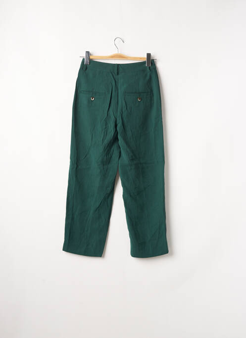 Pantalon 7/8 vert MANGO pour femme
