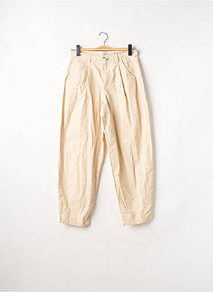 Pantalon large beige JACQUELINE DE YONG femme