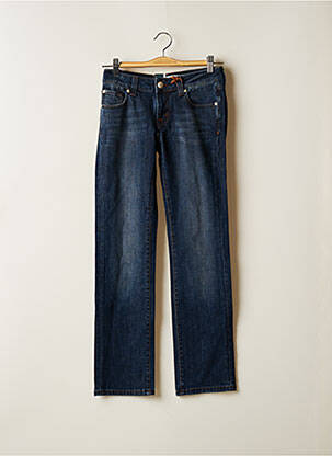 Jeans coupe droite bleu BLUE LEVEL femme