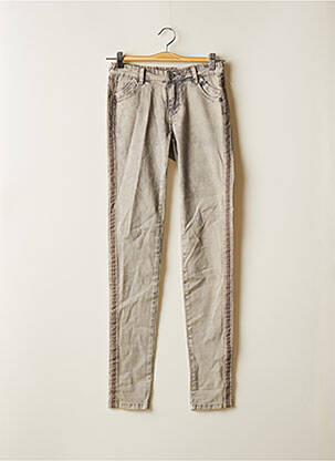 Jeans coupe slim gris GEISHA fille