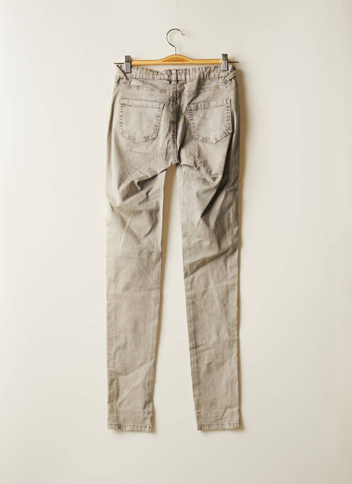 Jeans coupe slim gris GEISHA pour fille