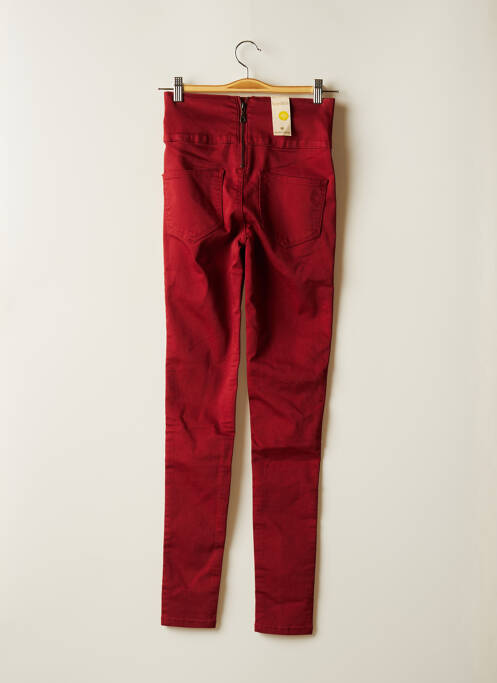 Pantalon slim rouge PIECES pour femme
