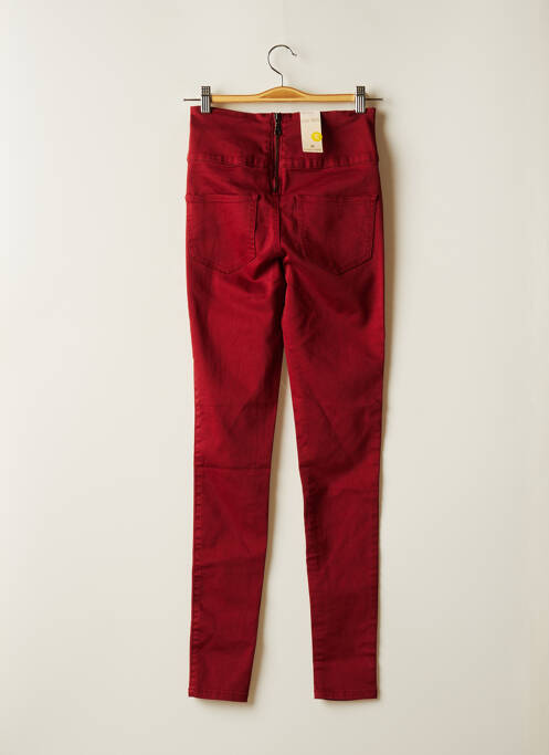 Pantalon slim rouge PIECES pour femme