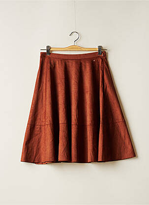 Jupe mi-longue marron MOLLY BRACKEN femme