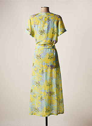 Robe longue bleu BELLITA femme