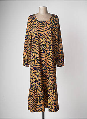 Robe longue marron VERO MODA femme