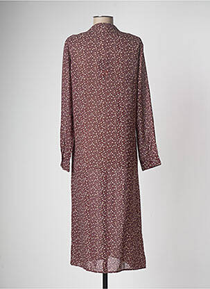 Robe mi-longue marron JACQUELINE DE YONG femme