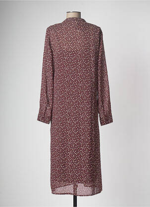 Robe mi-longue marron JACQUELINE DE YONG femme