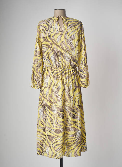 Robe mi-longue jaune AMELIE & AMELIE femme