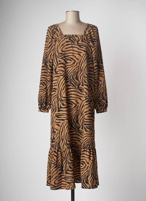 Robe longue marron VERO MODA femme
