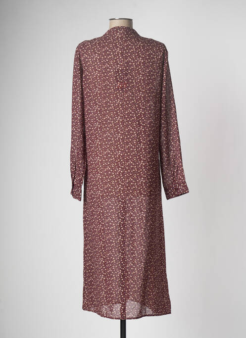 Robe mi-longue marron JACQUELINE DE YONG femme