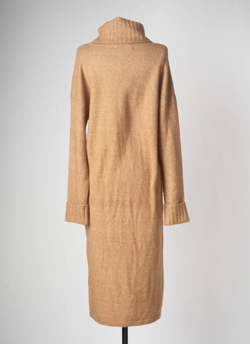 Robe pull marron VERO MODA pour femme