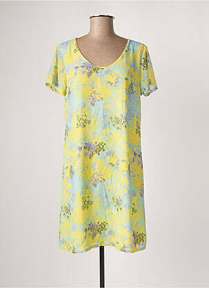 Robe courte jaune BELLITA femme