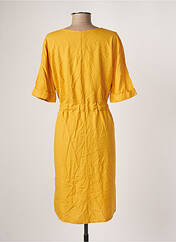 Robe mi-longue jaune JACQUELINE DE YONG pour femme seconde vue