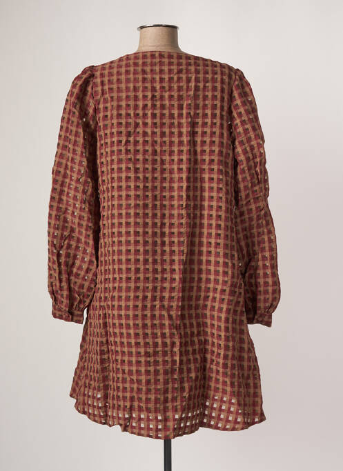 Robe mi-longue marron VILA pour femme