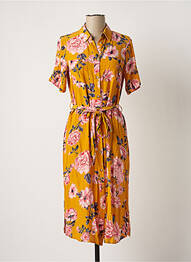 Robe mi-longue jaune VERO MODA femme