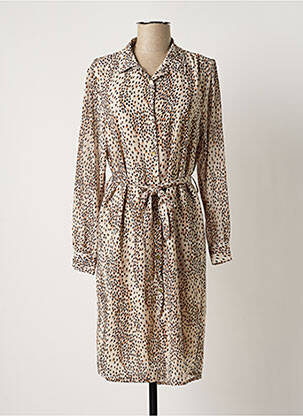 Robe mi-longue beige BELLITA femme