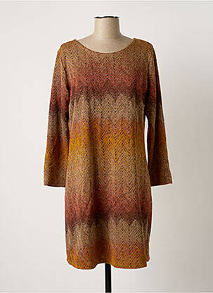 Robe courte marron BELLITA femme