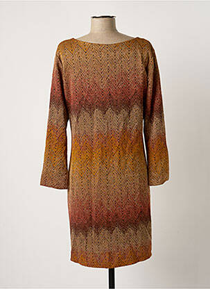 Robe courte marron BELLITA femme