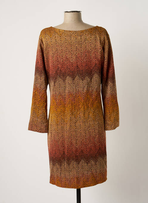 Robe courte marron BELLITA pour femme