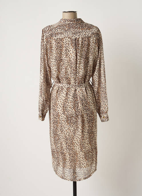 Robe mi-longue beige BELLITA pour femme