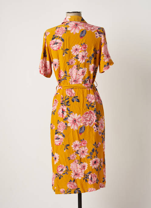 Robe mi-longue jaune VERO MODA pour femme