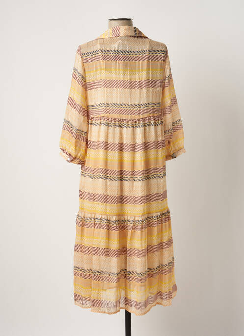 Robe mi-longue orange VERO MODA pour femme