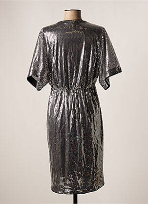 Robe mi-longue gris JACQUELINE DE YONG femme