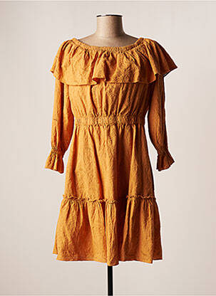 Robe courte orange FOUDRE BY AURELIE VAN DAELEN femme