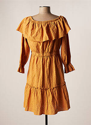 Robe courte orange FOUDRE BY AURELIE VAN DAELEN femme