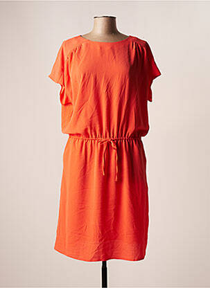 Robe mi-longue orange VERO MODA pour femme