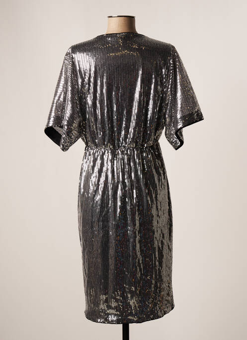 Robe mi-longue gris JACQUELINE DE YONG pour femme