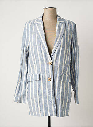 Blazer bleu MANGO femme