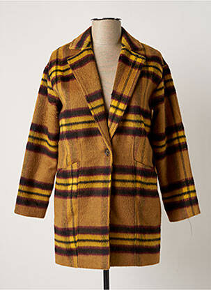 Manteau long sans capuche sans capuche marron LPB femme