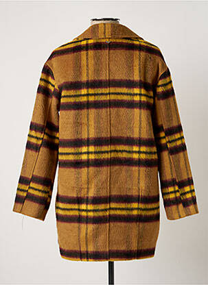 Manteau long sans capuche sans capuche marron LPB femme