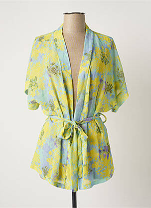 Veste kimono jaune BELLITA pour femme