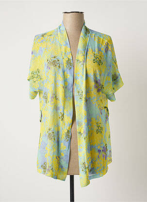 Veste kimono bleu BELLITA femme