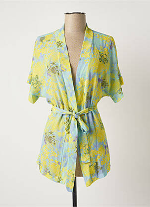 Veste kimono bleu BELLITA femme