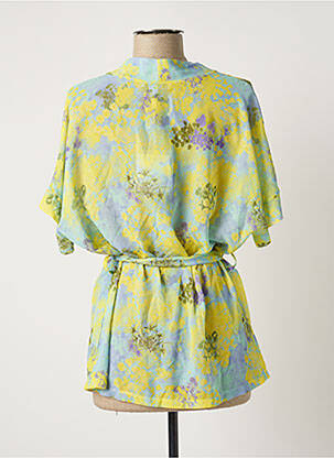 Veste kimono bleu BELLITA femme