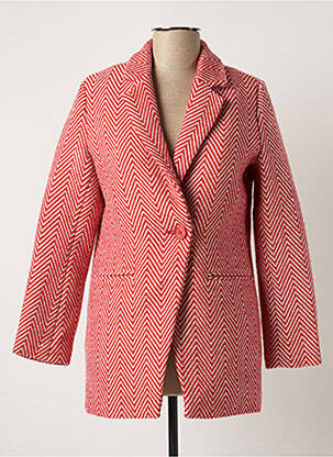 Manteau court rouge LPB pour femme